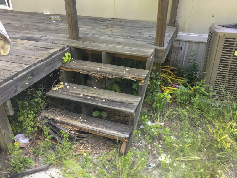 Damaged Deck Steps